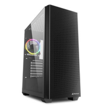 Sharkoon VS9 RGB - Midi Tower - PC - Schwarz - ATX - micro ATX - Mini-ATX - Heimbüro - 15,8 cm
