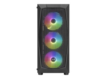 AEROCOOL ADVANCED TECHNOLOGIES AeroCool Falcon ARGB - Mid tower - ATX - Seitenteil mit Fenster (gehärtetes Gl