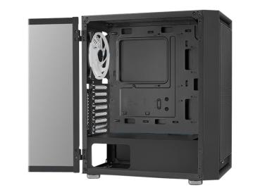 AEROCOOL ADVANCED TECHNOLOGIES AeroCool Graphite - Mid tower - ATX - Seitenteil mit Fenster (gehärtetes Glas)