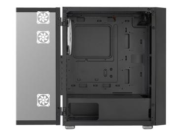 AEROCOOL ADVANCED TECHNOLOGIES AeroCool Graphite - Mid tower - ATX - Seitenteil mit Fenster (gehärtetes Glas)