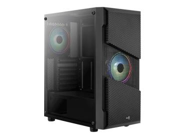 AEROCOOL ADVANCED TECHNOLOGIES AeroCool Menace Saturn RGB - Tempered Glass Edition - Tower - ATX - Seitenteil 