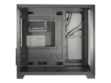 Inter-Tech C-501 Aspect - Tower - mini ITX / micro ATX - Seitenteil mit Fenster (gehärtetes Glas)