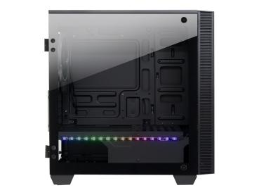 Inter-Tech X-608 Infinity Micro - Tower - micro ATX - Seitenteil mit Fenster (gehärtetes Glas)