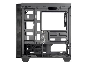 Inter-Tech X-608 Infinity Micro - Tower - micro ATX - Seitenteil mit Fenster (gehärtetes Glas)