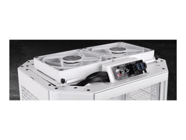 Thermaltake The Tower 300 Snow - Micro Tower - mini ITX / micro ATX - Seitenteil mit Fenster (gehärtetes Glas