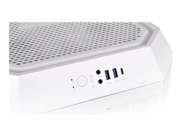 Thermaltake The Tower 300 Snow - Micro Tower - mini ITX / micro ATX - Seitenteil mit Fenster (gehärtetes Glas