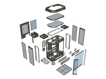 Thermaltake The Tower 600 - Mid tower - ATX - Seitenteil mit Fenster (gehärtetes Glas)