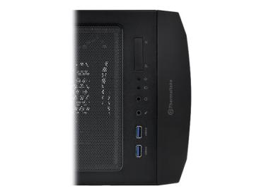 Thermaltake Versa J25 - Tempered Glass RGB Edition - Tower - ATX - Seitenteil mit Fenster (gehärtetes Glas)