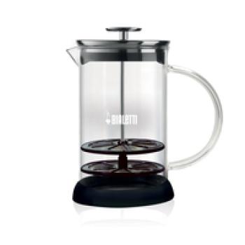 Bialetti 0004410 - Französische Presse - 1 l - Schwarz - Transparent - Glas