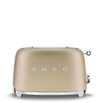 SMEG TSF01CHMEU - 2 Scheibe(n) - Gold - Kunststoff - Edelstahl - Tasten - Niveau - Drehregler - 950 W - 220 - 