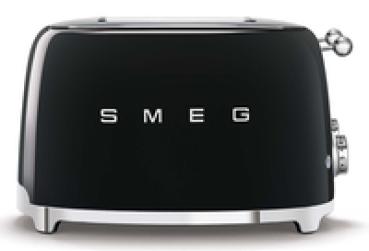 SMEG TSF03BLEU - 4 Scheibe(n) - Schwarz - Kunststoff - Edelstahl - Tasten - Niveau - Drehregler - 50's Style -