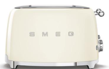 SMEG TSF03CREU - 4 Scheibe(n) - Cremefarben - Stahl - Tasten - Niveau - Drehregler - 50's Style - 2000 W