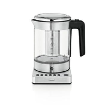 WMF KITCHENminis 04.1318.0012 - 1 l - 1960 W - Edelstahl - Glas - Regelbare Temperatur - Wasserstandsanzeige