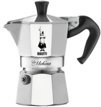 Bialetti La Mokina - Espressokocher - silber - Alluminium - für 1 Tasse