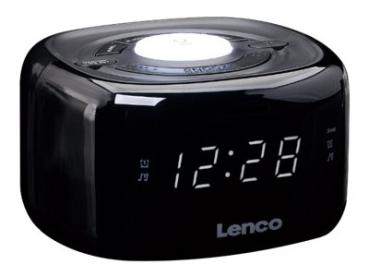 Lenco CR-12 - Radiouhr - Schwarz