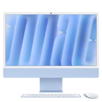 Apple iMac Z1E5 59.62cm Standardglas M4 8C CPU/8C GPU/16C N.E. SSD Gbit Eth MM NumKey TID DE Blau