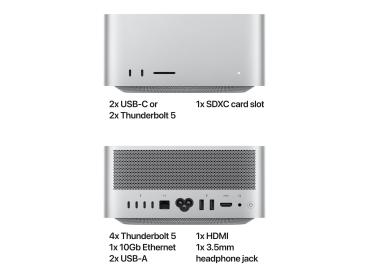 Apple Mac Studio - USFF - M3 Ultra - RAM 96 GB - SSD 1 TB - M3 Ultra 60-core - 1GbE, 10GbE, 5GbE, 2.5GbE, Wi-F