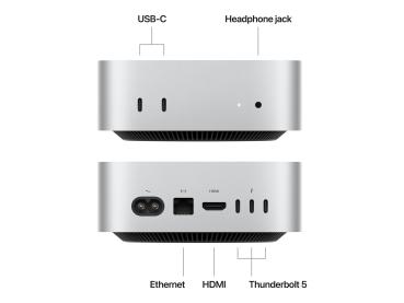 Apple Mac mini - M4 Pro - RAM 64 GB - SSD 2 TB - Apple M4 Pro 20-core - 1GbE, Wi-Fi 6E, Bluetooth 5.3 - WLAN: 