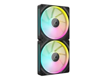 Corsair iCUE Link LX140 RGB - Gehäuselüfter - 140 mm - Schwarz (Packung mit 2)