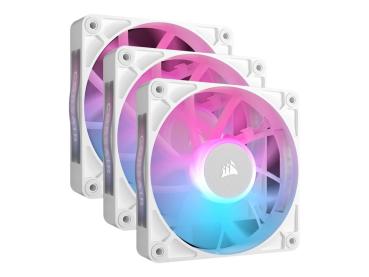 Corsair iCUE Link RX120 RGB Triple Starter Kit - Gehäuselüfter - 120 mm - weiß (Packung mit 3)