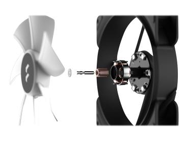 Fractal Design Aspect 12 RGB PWM - Gehäuselüfter - 120 mm - Schwarz (Packung mit 3)