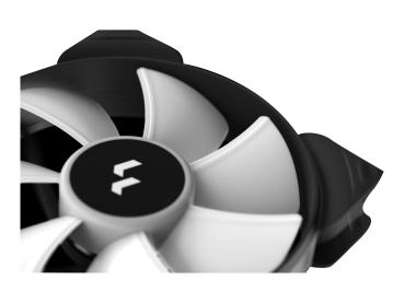 Fractal Design Aspect 14 RGB PWM - Gehäuselüfter - 140 mm - Schwarz (Packung mit 3)