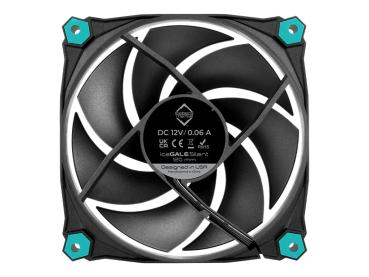 Iceberg Thermal IceGale - Gehäuselüfter - 120 mm - Schwarz (Packung mit 3)