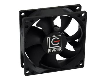 LC-Power Gehäuselüfter - 80 mm - Schwarz