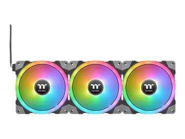 Thermaltake SWAFAN EX14 RGB - Premium Edition - Gehäuselüfter - 140 mm - Schwarz (Packung mit 3)