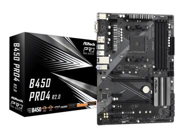 ASRock B450 Pro4 R2.0 - Motherboard - ATX - Socket AM4 - AMD B450 Chipsatz - USB 3.2 Gen 1, USB-C Gen2, USB 3.