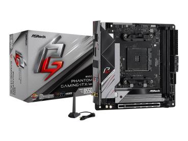 ASRock B550 Phantom Gaming-ITX/ax - Motherboard - Mini-ITX - Socket AM4 - AMD B550 Chipsatz - USB-C Gen2, USB 