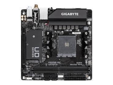 Gigabyte A520I AC - 1.0 - Motherboard - Mini-ITX - Socket AM4 - AMD A520 Chipsatz - USB 3.2 Gen 1 - Gigabit LA