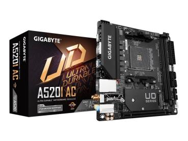 Gigabyte A520I AC - 1.0 - Motherboard - Mini-ITX - Socket AM4 - AMD A520 Chipsatz - USB 3.2 Gen 1 - Gigabit LA