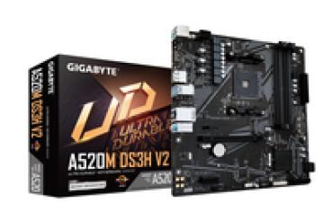 Gigabyte A520M DS3H V2 Mainboard - Unterstützt AMD Ryzen 5000 Serie AM4 CPUs - bis zu 4733 MHz DDR4 (OC) - PC