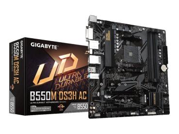Gigabyte B550M DS3H AC - 1.X - Motherboard - micro ATX - Socket AM4 - AMD B550 Chipsatz - USB 3.2 Gen 1 - Giga
