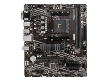 MSI A520M PRO - Motherboard - micro ATX - Socket AM4 - AMD A520 Chipsatz - USB 3.2 Gen 1 - Gigabit LAN - Onboa
