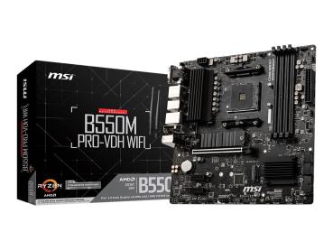 MSI B550M PRO-VDH WIFI - Motherboard - micro ATX - Socket AM4 - AMD B550 Chipsatz - USB-C Gen1, USB 3.2 Gen 1 