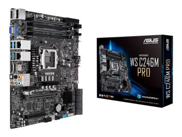 ASUS WS C246M PRO - Motherboard - micro ATX - LGA1151 Socket - C246 Chipsatz - USB 3.1 Gen 1, USB 3.1 Gen 2 - 