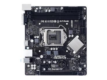 Biostar H61MHV3 - Motherboard - micro ATX - LGA1155-Sockel - H61 Chipsatz - Gigabit LAN - Onboard-Grafik (CPU 