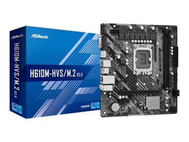 ASRock H610M-HVS/M.2 - 2.0 - Motherboard - micro ATX - LGA1700-Sockel - H610 Chipsatz - USB 3.2 Gen 1 - Gigabi