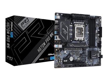 ASRock H670M Pro RS - Motherboard - micro ATX - LGA1700-Sockel - H670 Chipsatz - USB 3.2 Gen 1, USB 3.2 Gen 2,