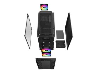 Deepcool CC360 ARGB - Tower - Mini-ITX - Seitenteil mit Fenster (gehärtetes Glas)