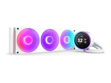 NZXT Kraken Elite 360 RGB - Prozessor-Flüssigkeitskühlsystem - mit LCD-Display - Kühlergröße: 360 mm - (f