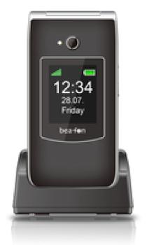 Bea-fon SL645 LTE (4G) - Klappgehäuse - Single SIM - 7,11 cm (2.8") - Bluetooth - 1550 mAh - Schwarz - Silber
