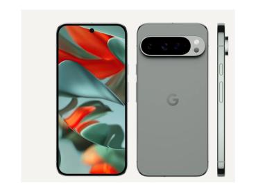 Google Pixel 9 Pro XL - 5G Smartphone - Dual-SIM - RAM 16 GB / Interner Speicher 128 GB - OLED-Display - 6.8" 