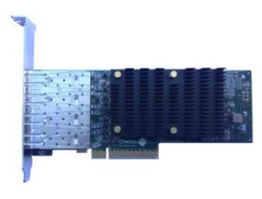 Chelsio Netzwerkkarte Quad-Port SFP+ 10 Gbit LP T540-LP-CR - Netzwerkkarte