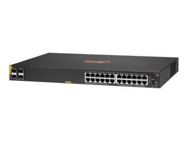 HPE Aruba 6100 24G Class4 PoE 4SFP+ - Switch - managed - 24 x 10/100/1000 (PoE+)