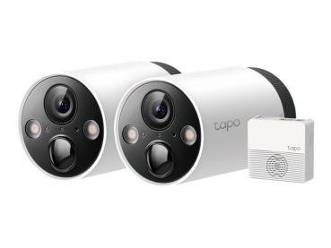 TP-LINK Tapo C420S2 V1 - 2 x Tapo C420 Kameras + Tapo H200 Hub - Netzwerk-Überwachungskamera - Innenbereich, 