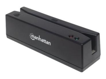 IC Intracom Manhattan USB-A Magnetic Strip Card Reader, Triple Track Reader, Keyboard Wedge Decoder, Cable 1.5