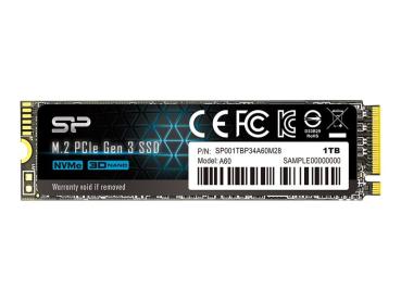 Silicon Power P34A60 - SSD - 1 TB - intern - M.2 2280 - PCIe 3.0 x4 (NVMe)